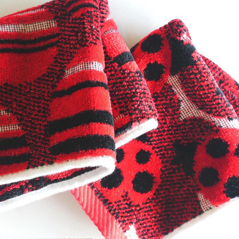 Cut velvet jacquard hand towel - ผ้าเช็ดหน้า - ผ้าฝ้าย/ผ้าลินิน 