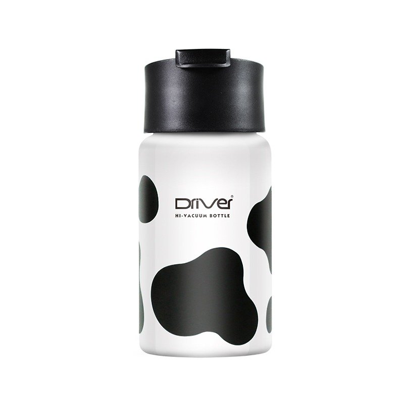 (Comes with 2 lids) - Driver Paul accompanied by hot and cold cup of ice 350ml (cows) - ถ้วย - โลหะ สีใส