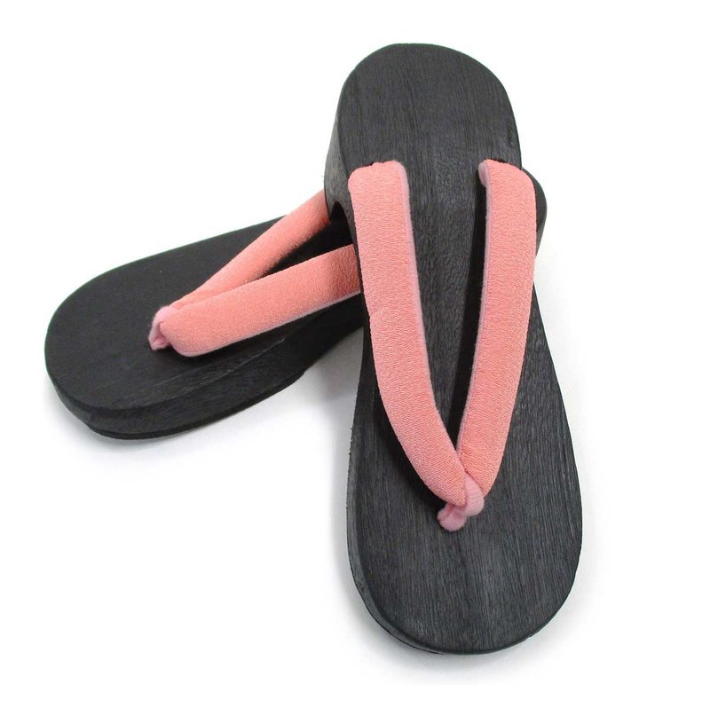 木屐 Geta 黑鞋台 泡泡紗 女 單品 F size - 其他 - 木頭 粉紅色