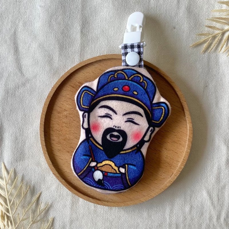 Original peace charm bag/card holder/god-Wenchang Jun/Wenchang Emperor - Omamori - Other Materials Blue