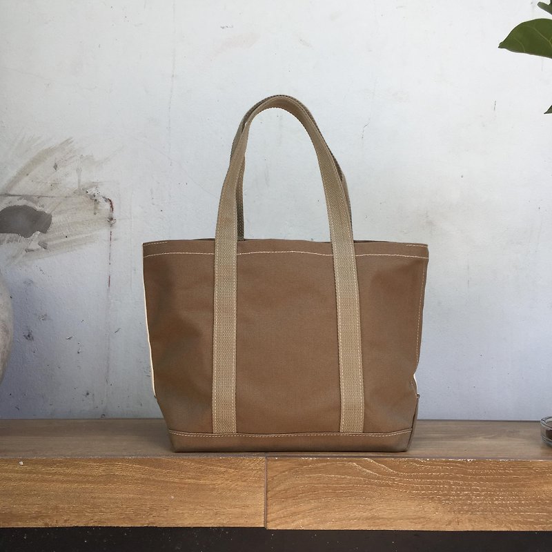 New Simply Khaki Canvas Tote Bag no.04 / Shopping Bag / Market Bag / Tool Bag - Handbags & Totes - Cotton & Hemp Khaki