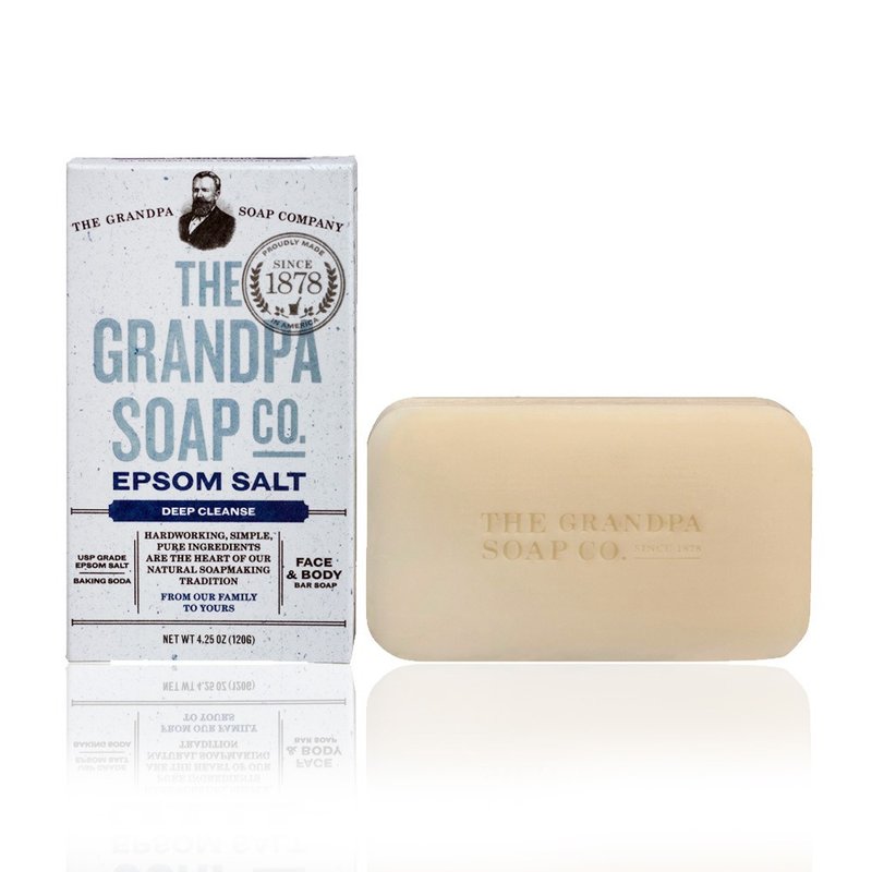 Grandpa Miracle Magnesium Professional Deep Cleansing Revitalizing Soap 4.25oz - สบู่ - วัสดุอื่นๆ สีน้ำเงิน