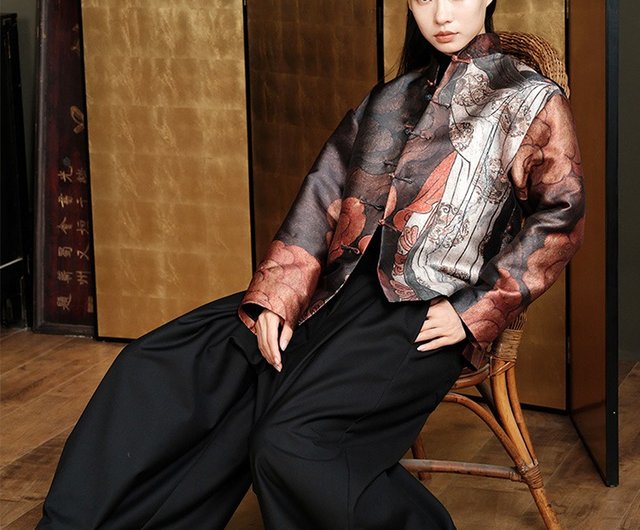 Chinese Jacket Women Blue | Chinese Temple