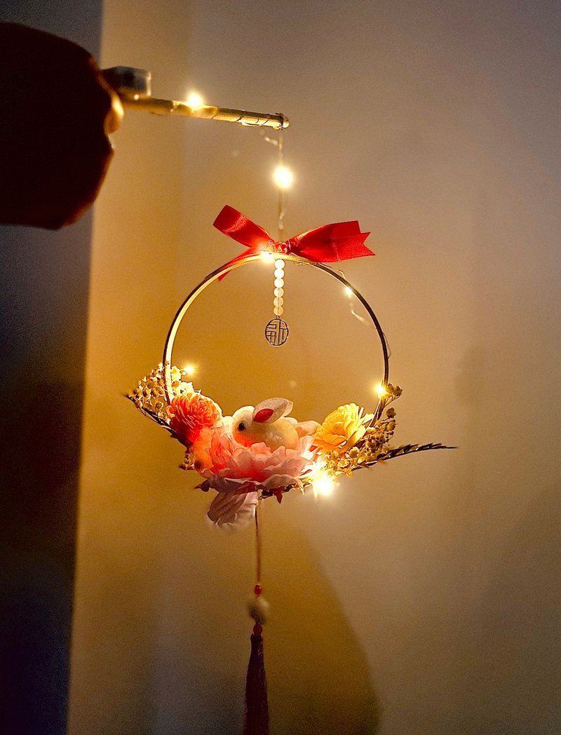 漢服配件 龍年花燈 2024花燈 創意花燈 元宵節 - 燈具/燈飾 - 木頭 