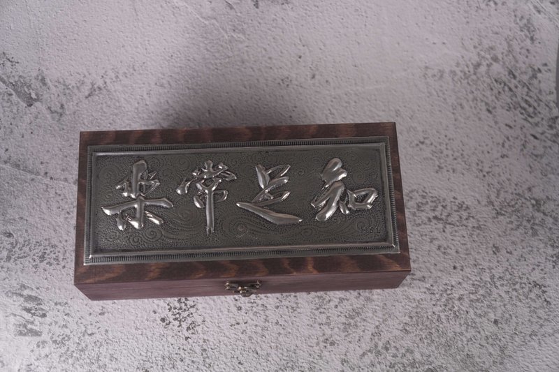 錫雕 知足常樂珠寶盒 - 居家收納/收納盒/儲物盒 - 其他材質 透明