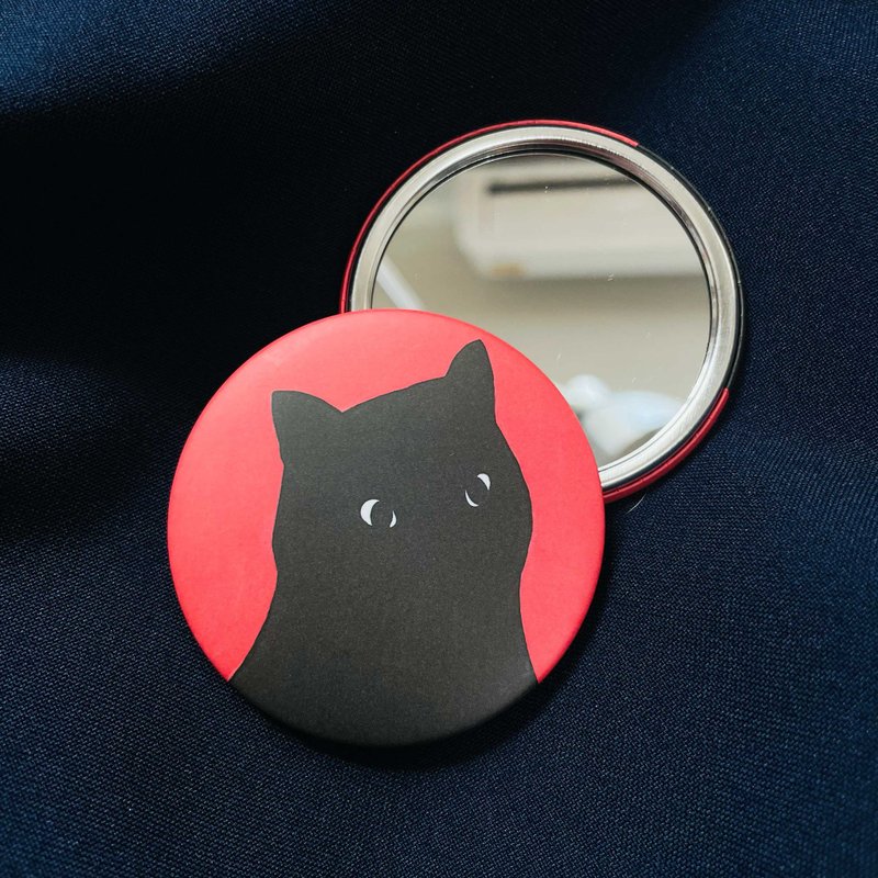 Mirror | The Black cat - 彩妝刷具/鏡子/梳子 - 塑膠 紅色