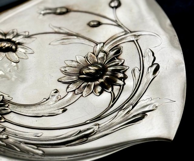 50637-優美なアンティーク WMF シルバープレート製テーブル用パンくず