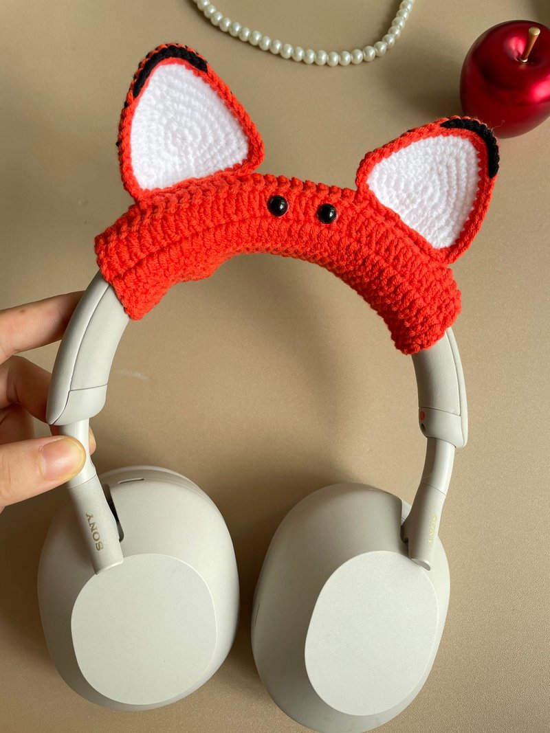 Cute Crochet AirPods Max Case Sony XM5 Protector Headphone Wrapper - Headphones & Earbuds - Other Materials 