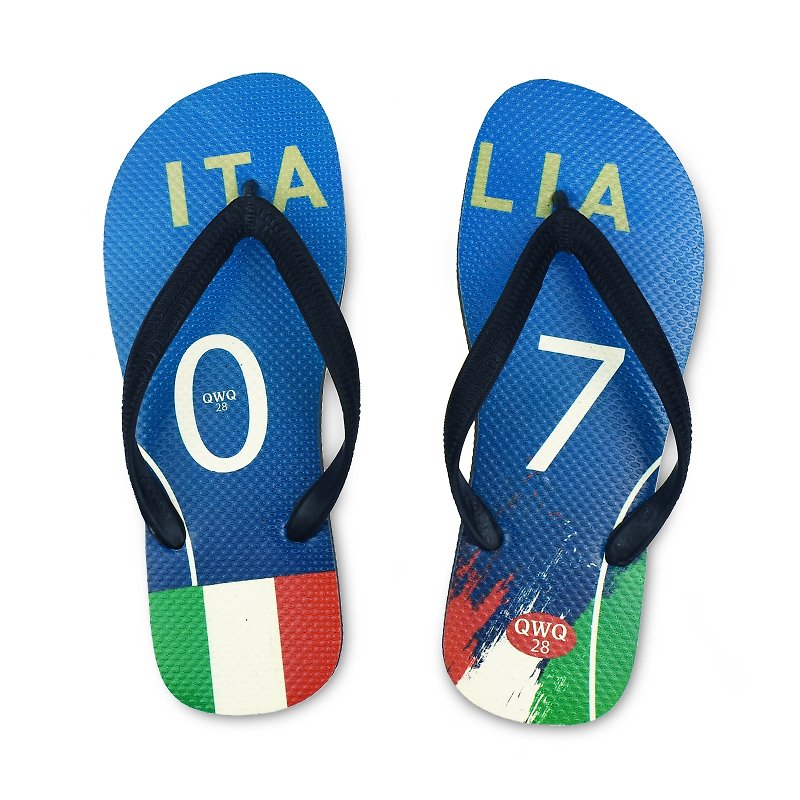 QWQ creative design flip-flops - Italy - men's [limited] - Slippers - Rubber 