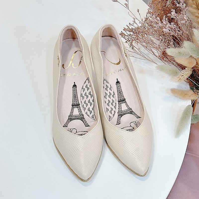 Oblique lambskin high heels-m - รองเท้าส้นสูง - หนังแท้ 