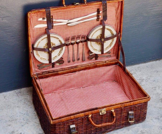 イギリス製 ピクニックバスケット