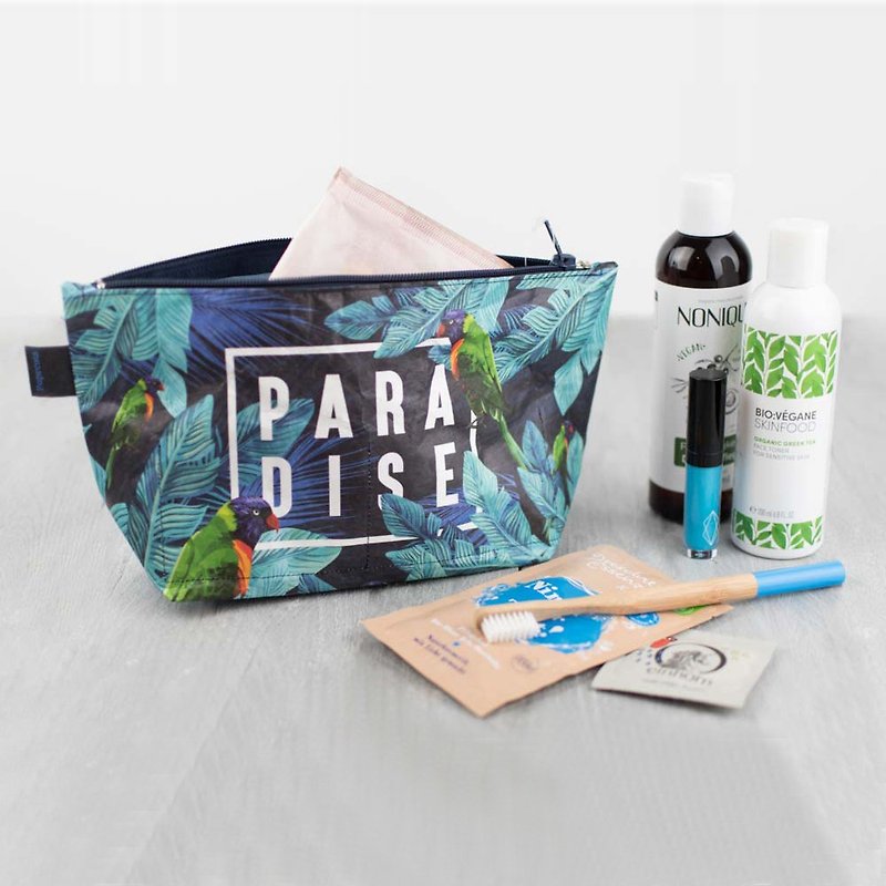 Germany Paprcuts.de Waterproof Toilet Bag (Bird of Paradise) - Toiletry Bags & Pouches - Waterproof Material Blue