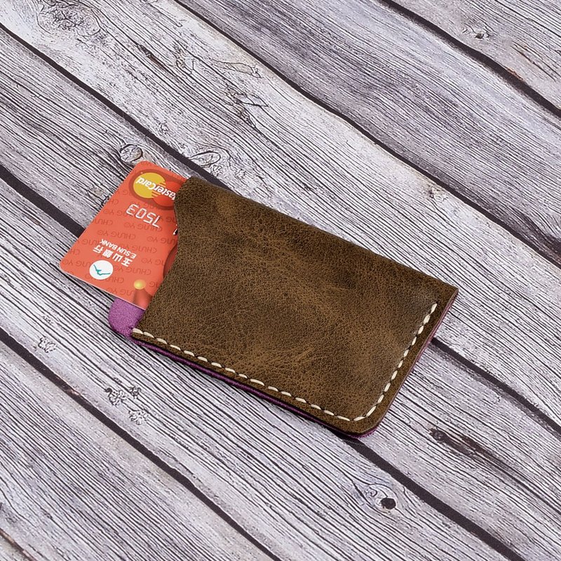 U6.JP6 imported cowhide-double-sided card case leisure card case & credit card case (for men and women) - อื่นๆ - หนังแท้ 