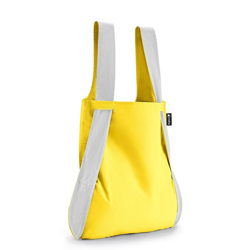 Reflective Notabag - Yellow - กระเป๋าถือ - ผ้าฝ้าย/ผ้าลินิน สีเหลือง