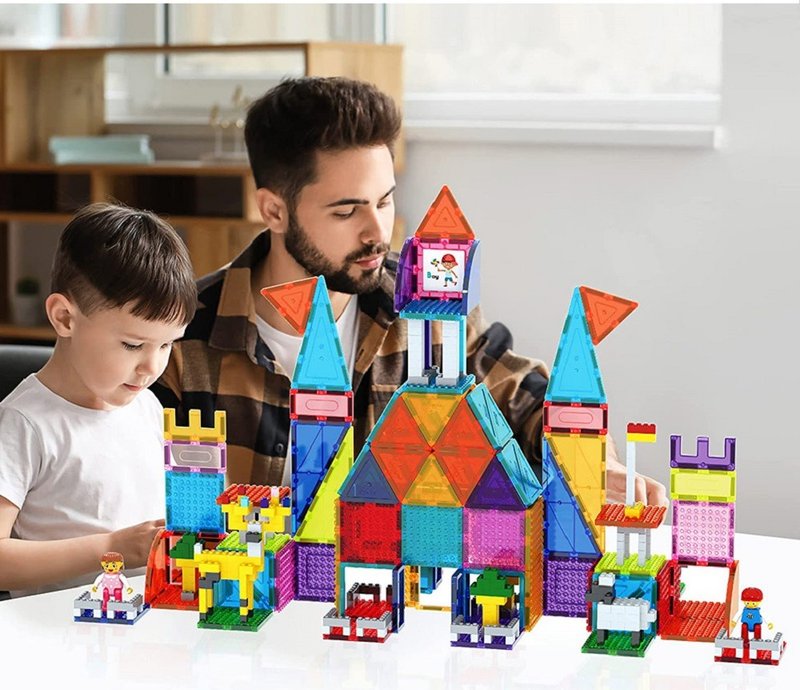 PicassoTiles magnetic sheets + building blocks set 353PCS - ของเล่นเด็ก - วัสดุอื่นๆ 