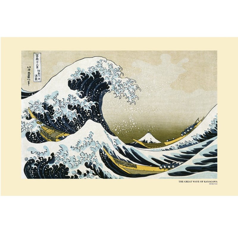 【浮世繪】神奈川沖浪裏 葛飾北齋 Hokusai 英國進口海報 - 海報/掛畫/掛布 - 其他材質 多色