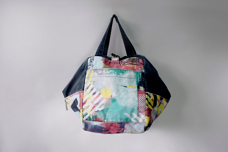 After carrying the backpack color - Handbags & Totes - Cotton & Hemp Multicolor
