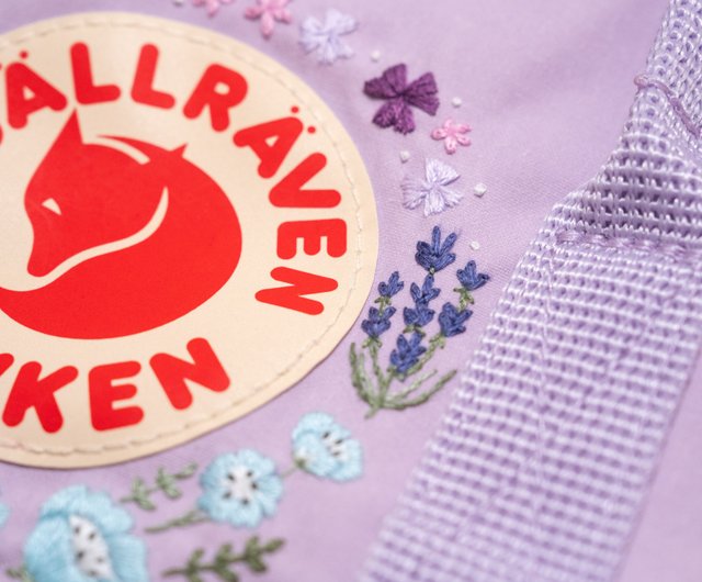 やっちゃん サークル刺繍（キャメル）とグレンチェック柄リュック やっちゃん様専用 サークル刺繍（キャメル）とグレンチェック柄