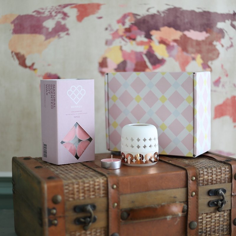 Home Fragrance Set - Gingerbread - Candles & Candle Holders - Porcelain Pink