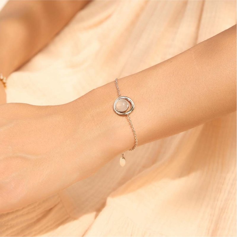 Cosmos ローズクォーツブレスレット - ブレスレット - ステンレススチール ゴールド