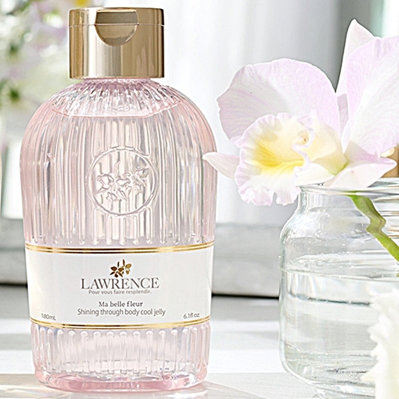 LAWRENCE soft fiber silk - pink sparkling fragrance gel 180ml - ผลิตภัณฑ์บำรุงผิว/น้ำมันนวดผิวกาย - วัสดุอื่นๆ สึชมพู