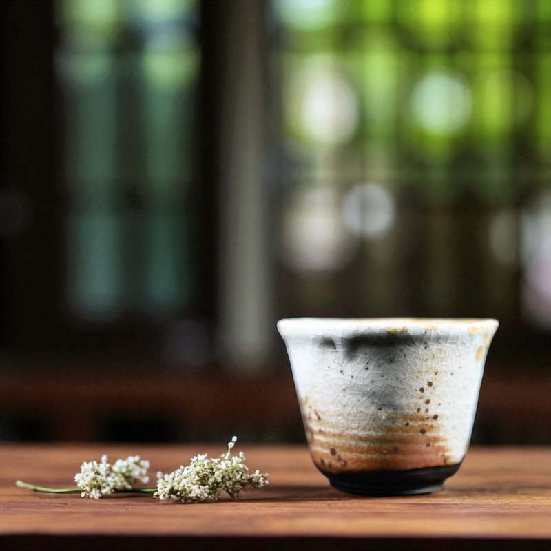 【唯一無二の手作】薪窯志野 平安杯 JC079 - 急須・ティーカップ - その他の素材 