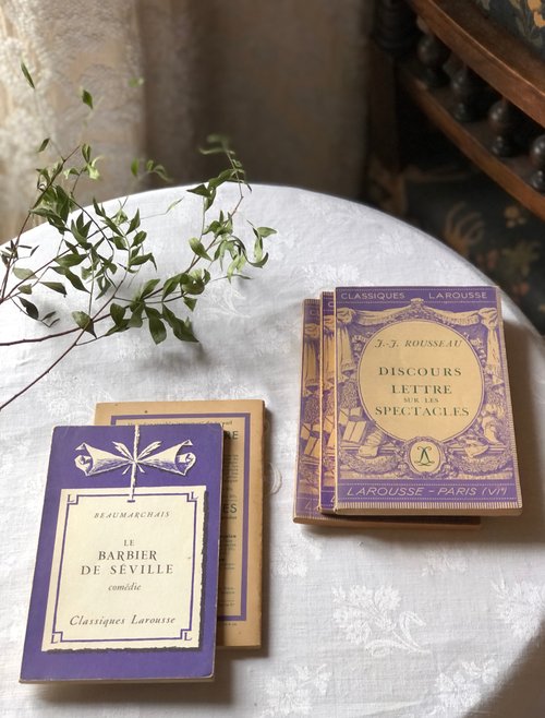 1924年版 タンポポの装丁が可愛いフランスの大百科事典
