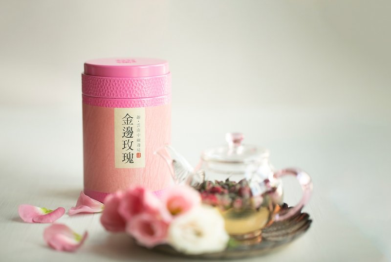 【Tea Lao Qi】Blessed Bag Anti-Double Tea Brewer + Phnom Penh Rose 80g / Anti-epidemic Flower Tea / Tea Artifact - Tea - Glass Transparent