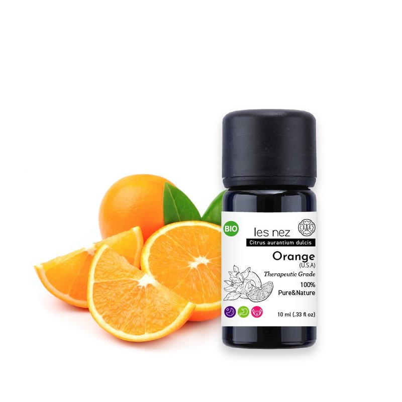 [Les nez scented nose] Natural single California sweet orange pure essential oil 10ML - น้ำหอม - น้ำมันหอม สีดำ