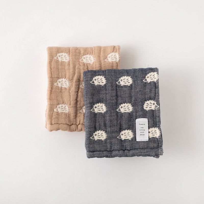 【日本fuwara六重紗毛巾】刺蝟毛巾-二色 - 毛巾/浴巾 - 棉．麻 