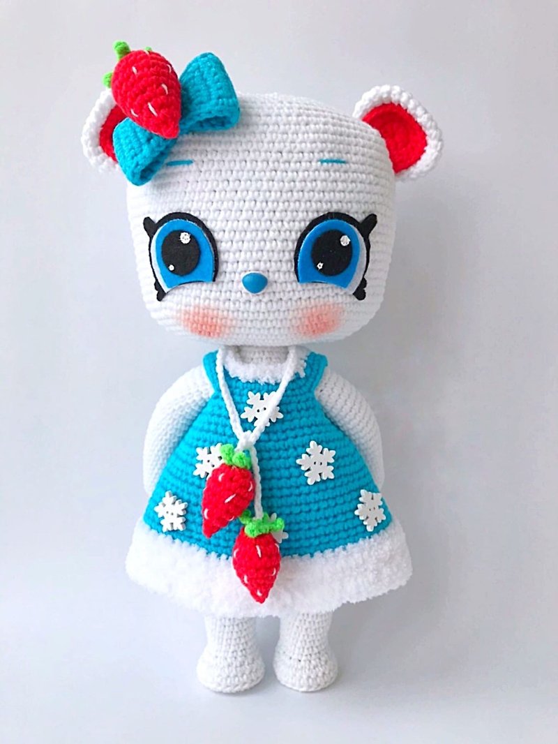Digital Download-PDF. Crochet pattern Bear Strawberry.DIY amigurumi toy tutorial - 編織/刺繡/羊毛氈/縫紉 - 繡線 