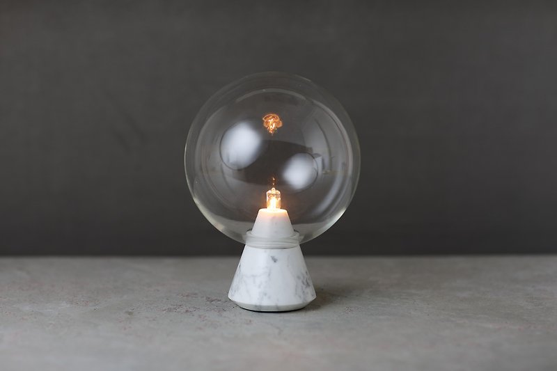 Cone Marble Lamp/ Cone Lamp - โคมไฟ - หิน ขาว