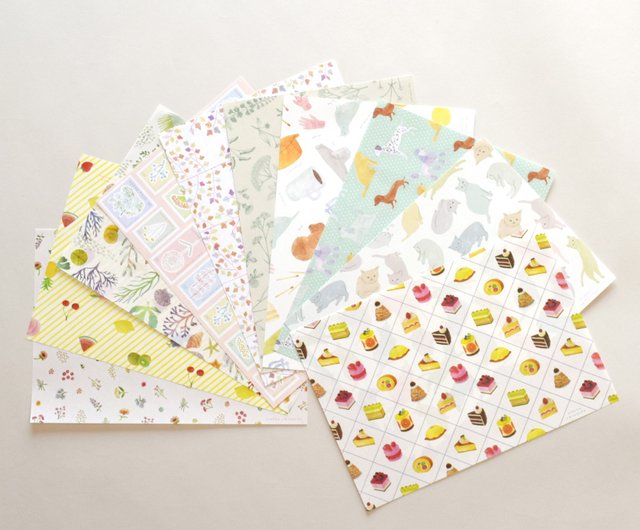 Little paper stack | A5 デザインペーパー | 10デザイン・50枚