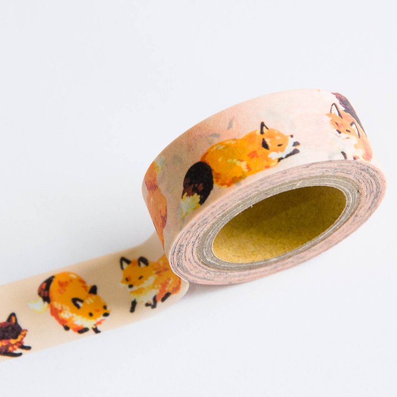 Fox Paper tape - マスキングテープ - 紙 オレンジ