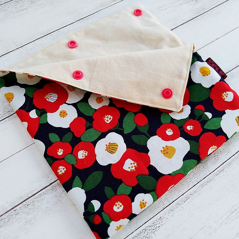 Red and White Chunhua Korean Pure Cotton Oxford Cloth Ready-to-eat Eco-friendly Food Bag Two Types of Thick Waterproof Food - กล่องข้าว - ผ้าฝ้าย/ผ้าลินิน สีแดง