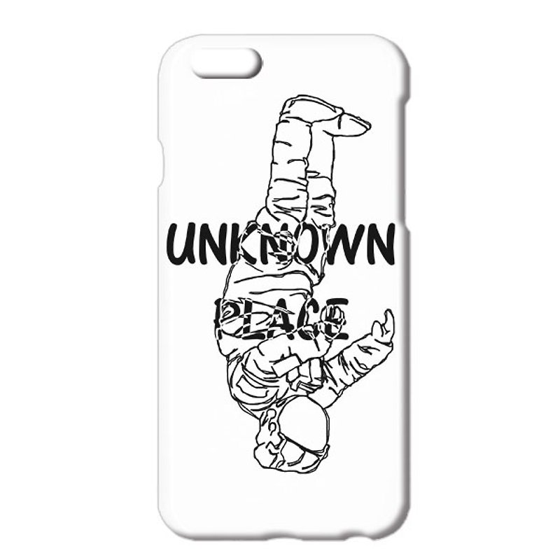 [iPhone case] Unknown place (Black & Chrome) - Phone Cases - Plastic White