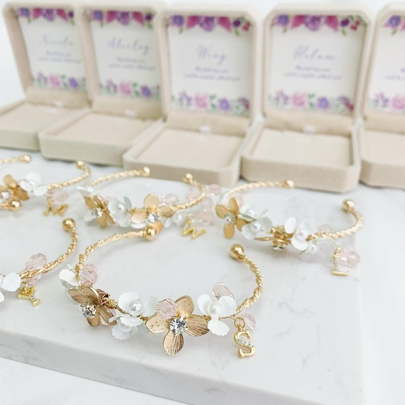 【Customize】Flower bangles - สร้อยข้อมือ - โลหะ 