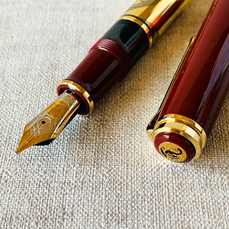 德國 PELIKAN 百利金經典螺旋文鋼筆 Expo 2000 Humankind 1998 - 鋼筆 - 其他金屬 紅色