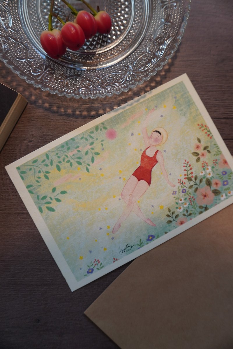 【Swimming In Dream】Art Print Postcards - การ์ด/โปสการ์ด - กระดาษ 