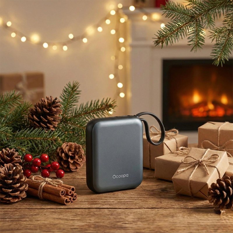 超迷你速熱暖手寶│Ocoopa UT5 Nano│長續航暖蛋-深灰 - 其他 - 其他金屬 