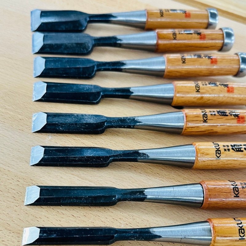 日本角利赤樫柄追入鑿-面取 - 木工/竹藝/紙雕 - 其他金屬 