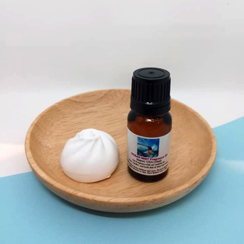 造型擴香石配香薰油(海灘香) - 香氛/精油/擴香 - 其他材質 藍色
