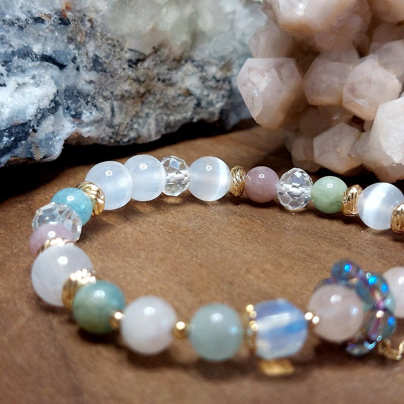 Mother of Light Bracelet|Transparent Gypsum| Stone | - Bracelets - Crystal 