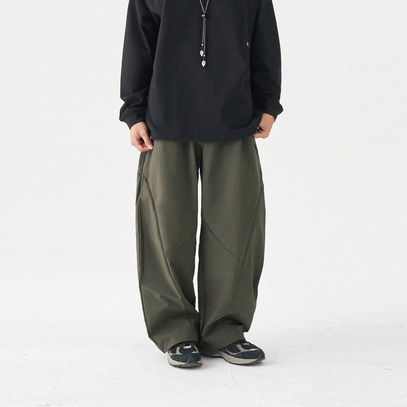 TopBasics Adventure 系列騎乘機能褲 - 男長褲/休閒褲 - 聚酯纖維 綠色