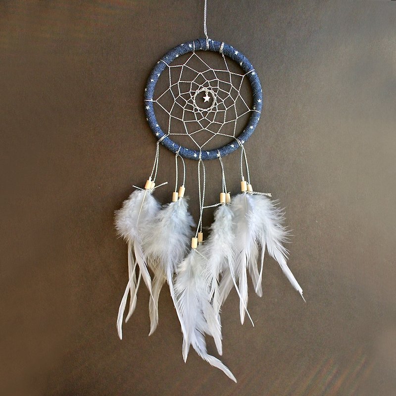 Galaxy Starry Sky (Dening Style Series) - Dream Catcher 10cm - Birthday Gift, Gift Exchange - Items for Display - Other Materials Gray