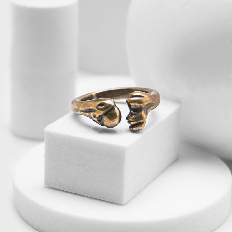 Recovery Thigh Bone Ring (Bronze) - แหวนทั่วไป - โลหะ สีทอง