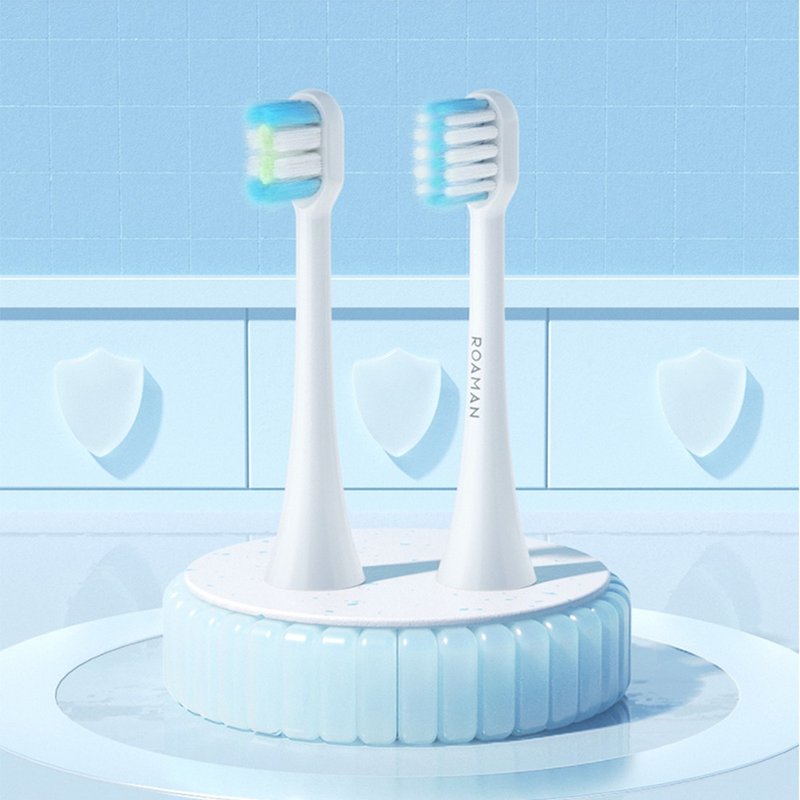 [Free Shipping Special] Daily Professional Cleaning & Brightening Electric Toothbrush Head ROAMAN - Toothbrushes & Oral Care - Other Materials Multicolor