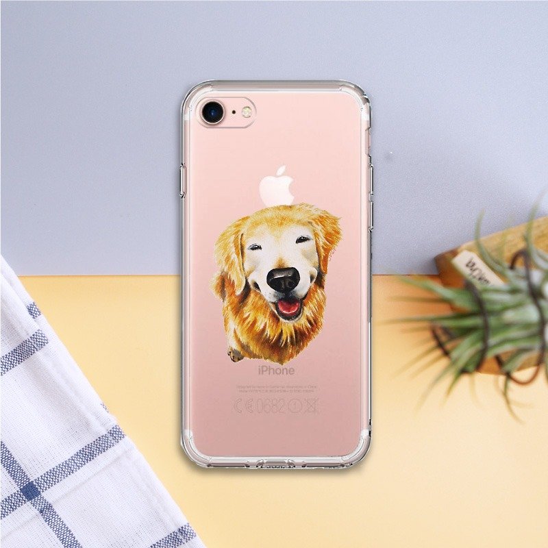 Ice shell - hair kid [Innocent Golden Retriever] full version of the protective cover for iPhone 7 (iPhone 7 Plus, i7) - Original phone case / case / shatter-resistant shell / phone shell - เคส/ซองมือถือ - พลาสติก สีใส