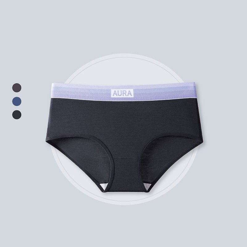 Purple Gradient Modal Underpants (Neutral Underpants/Briefs/Girls Underpants/Breathable/Middle and Low Waist Underpants) - ชุดชั้นในผู้หญิง - ไฟเบอร์อื่นๆ 