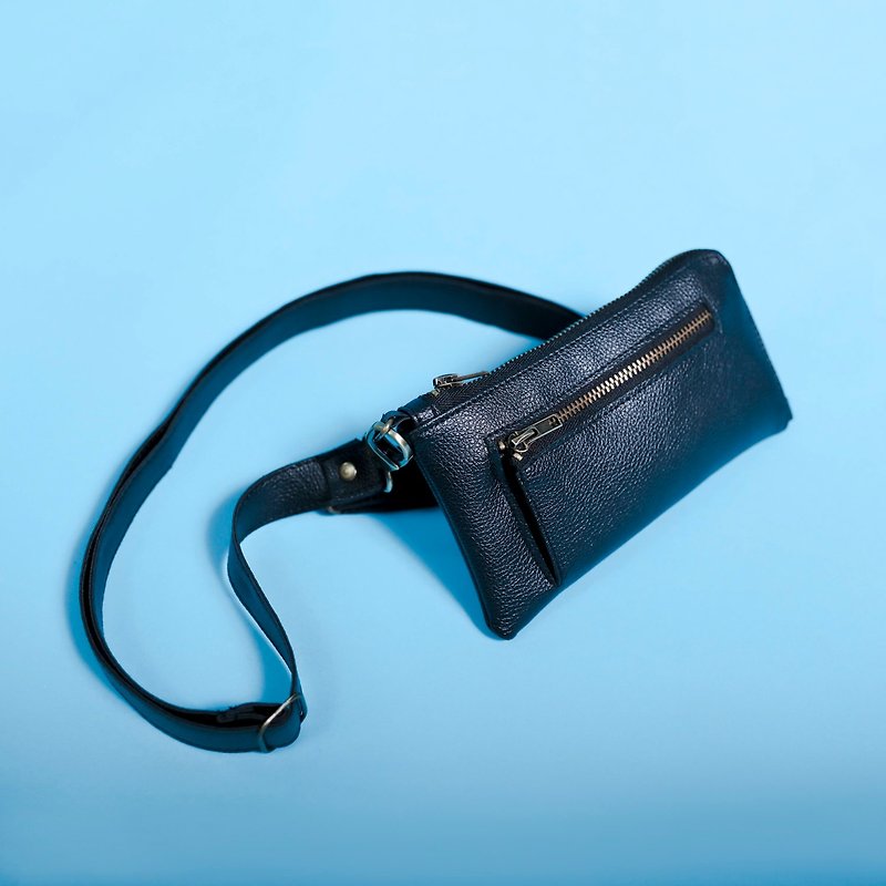 SU:MI said Structure Free structure leather pouch _6SB906 - Wallets - Genuine Leather Black
